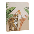 The Lady and the Tiger Canvas Print Gallery Image 6