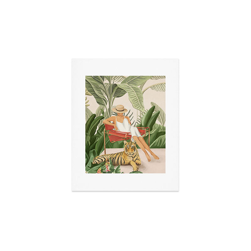 The Lady and the Tiger II Art Print Gallery Image 1