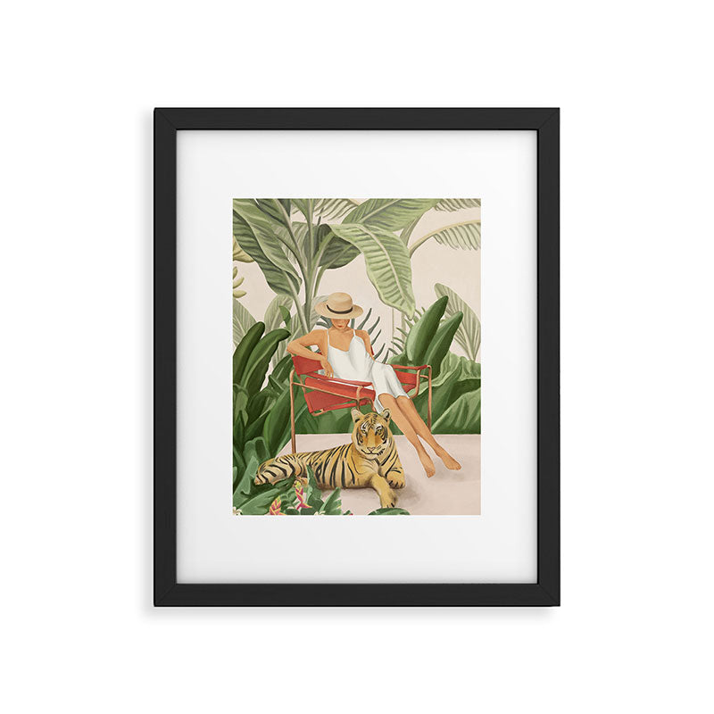 The Lady and the Tiger II Framed Art Print Gallery Image 5