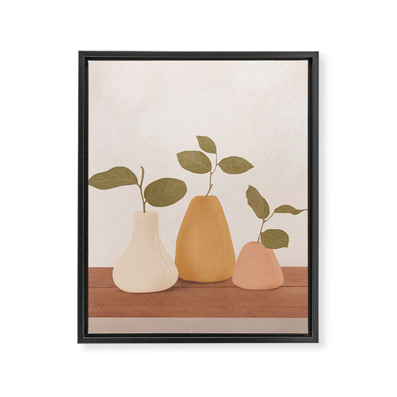 Three Little Branches Framed Canvas Print Gallery Image 6