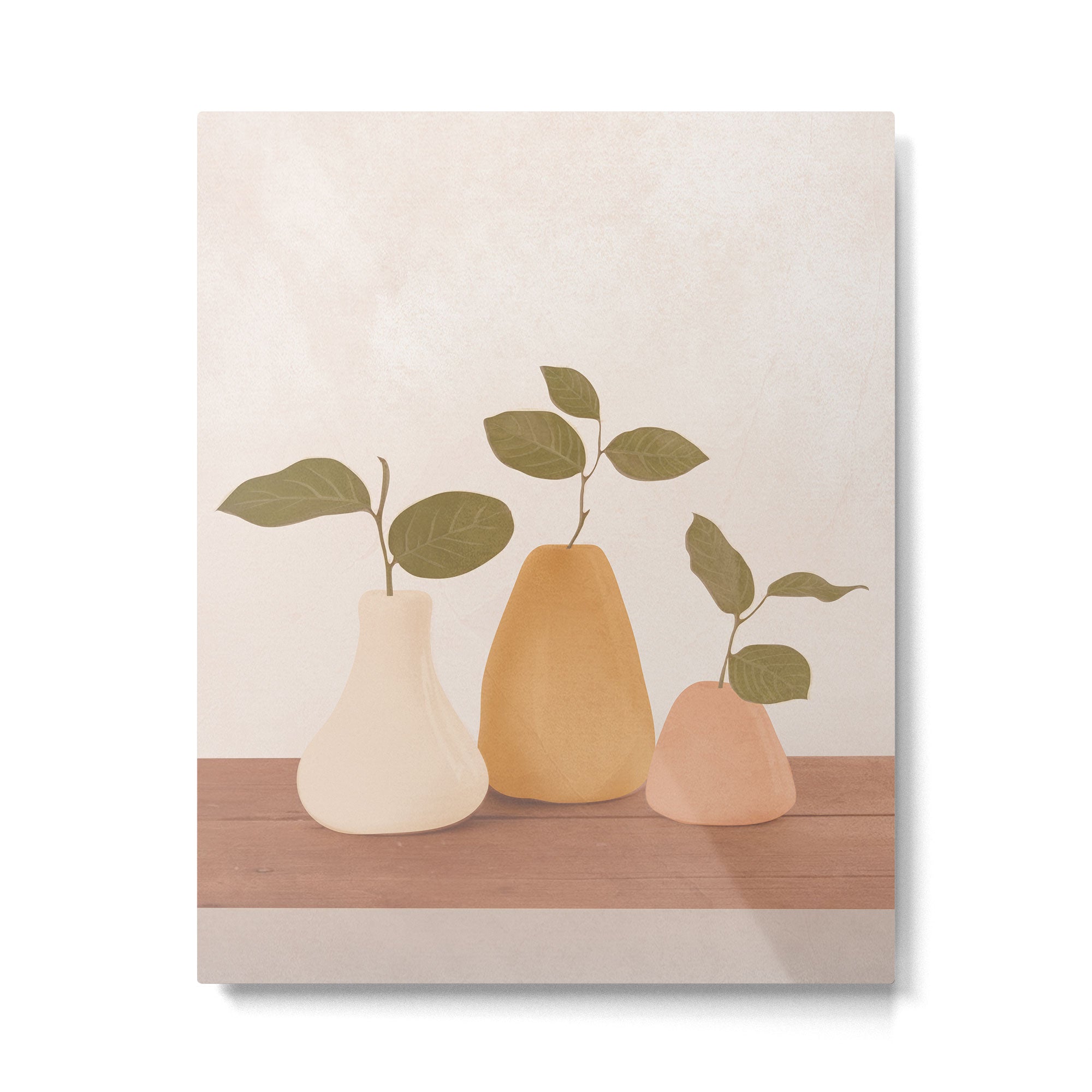 Three Little Branches Metal Print Gallery Image 4