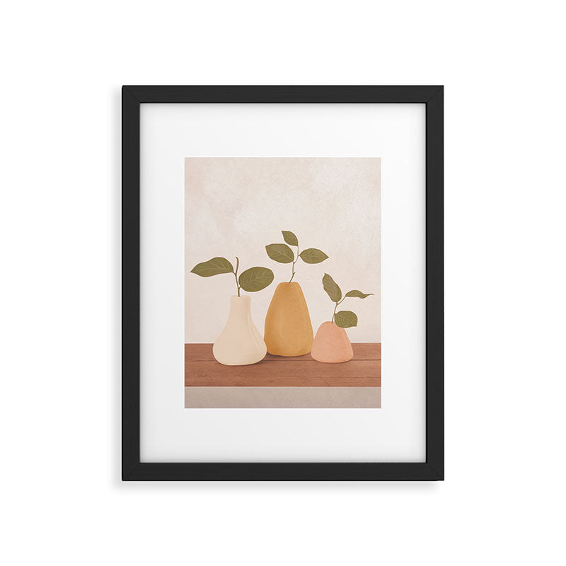 Three Little Branches Framed Art Print Gallery Image 4