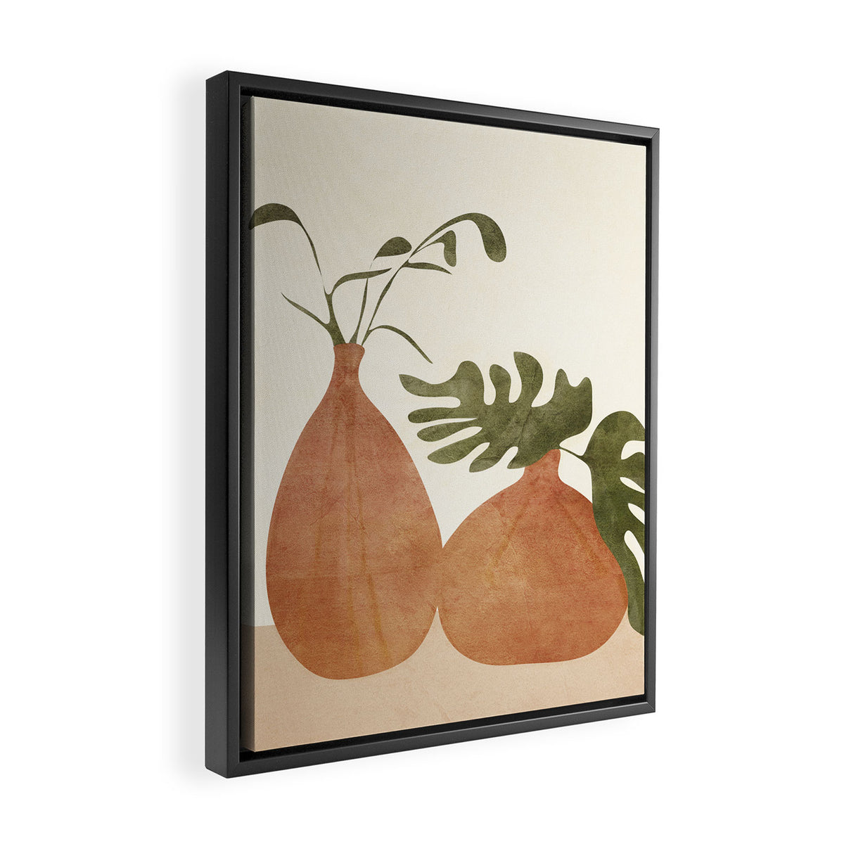 Two Living Vases Framed Canvas Print Gallery Image 2