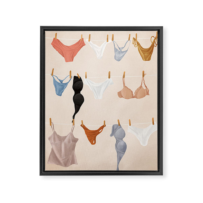 Underwear  Framed Canvas Print Gallery Image 1