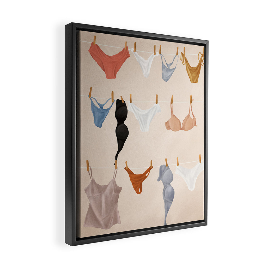 Underwear  Framed Canvas Print Gallery Image 2