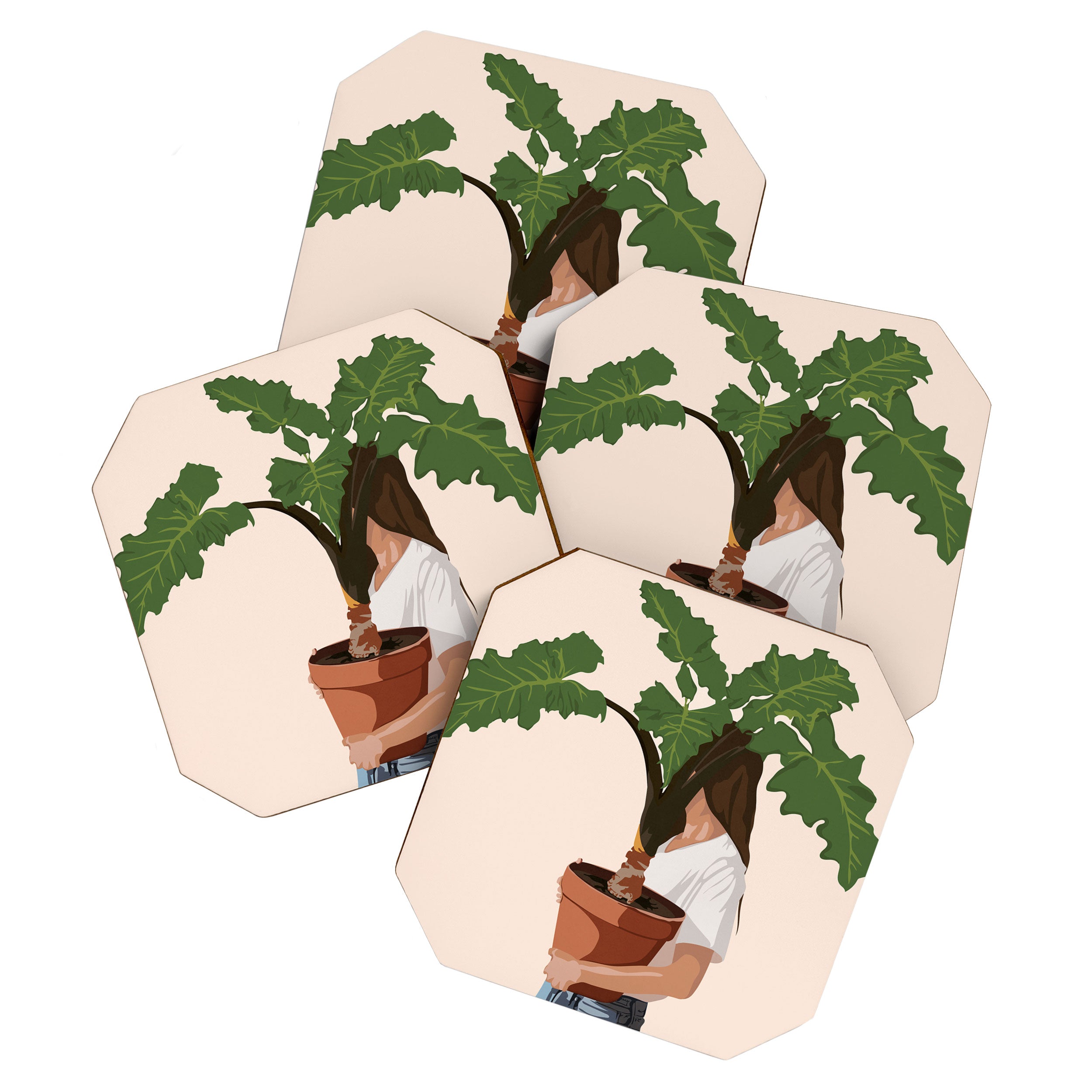 Vase Plant 2 Coaster Gallery Image 1