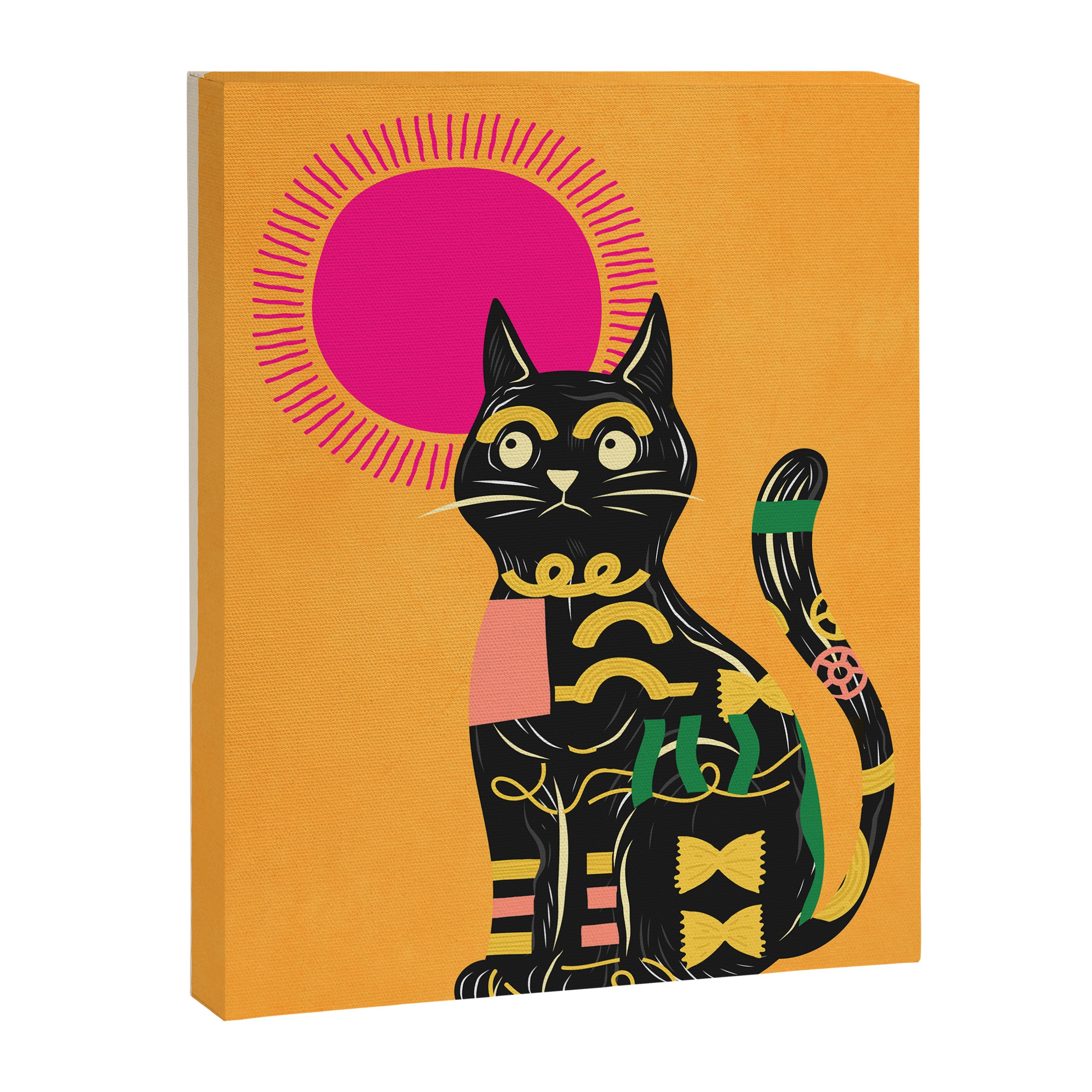 Very Happy Abstract Cat 4 Canvas Print Gallery Image 8