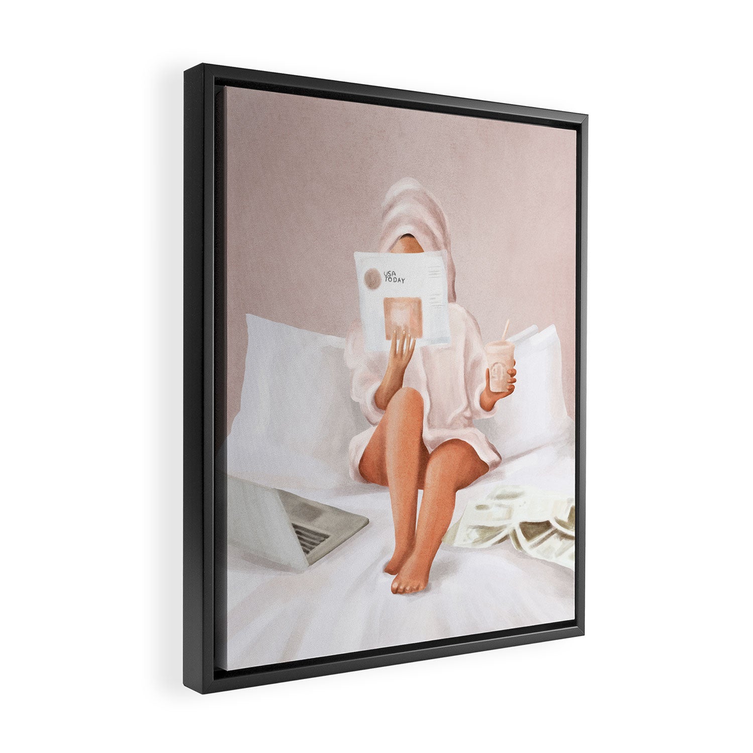 Weekend Morning II Framed Canvas Print Gallery Image 2