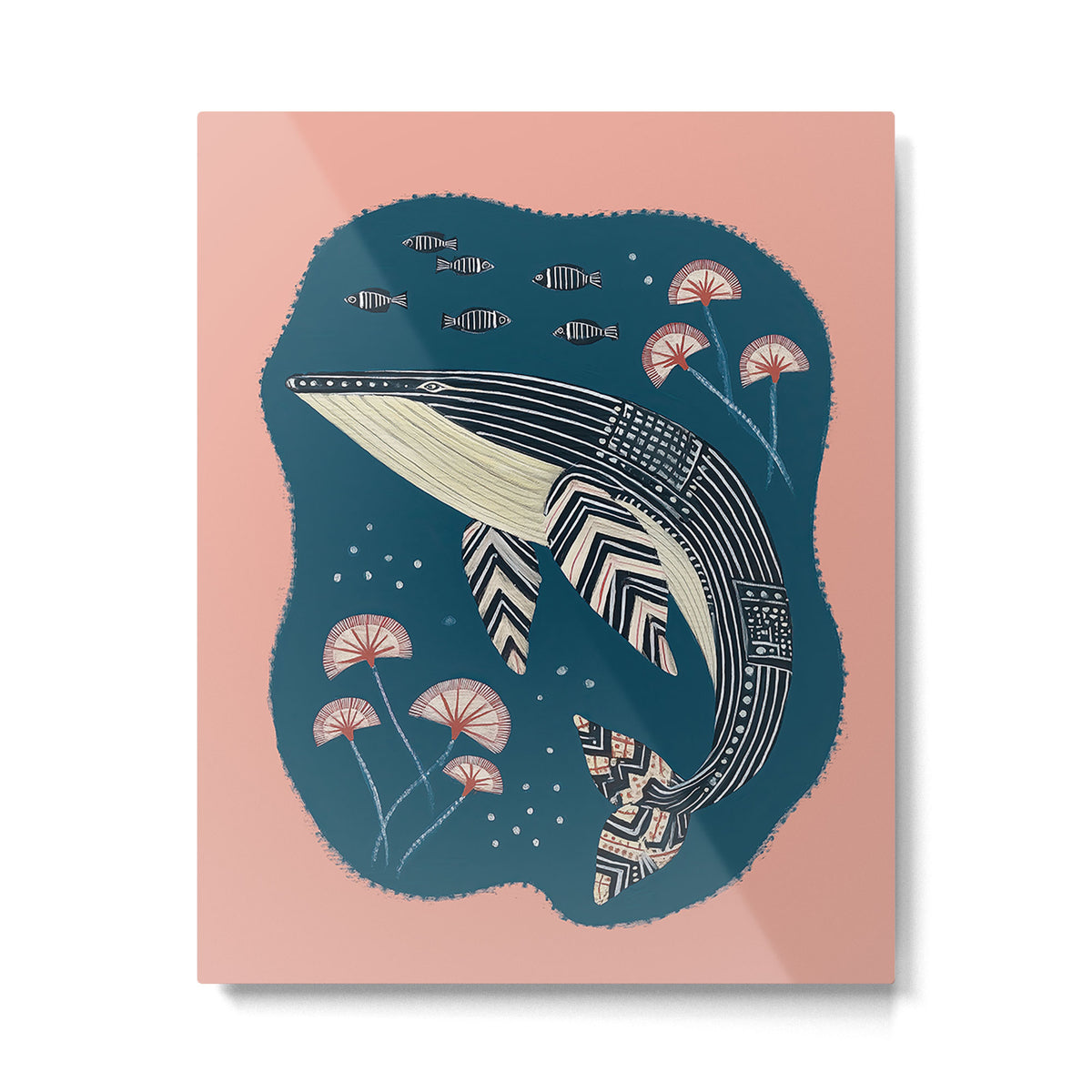 Whale in Bloom Metal Print Gallery Image 4