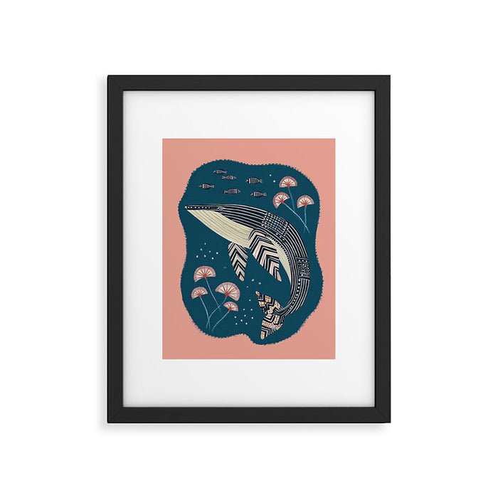 Whale in Bloom Framed Art Print Gallery Image 1