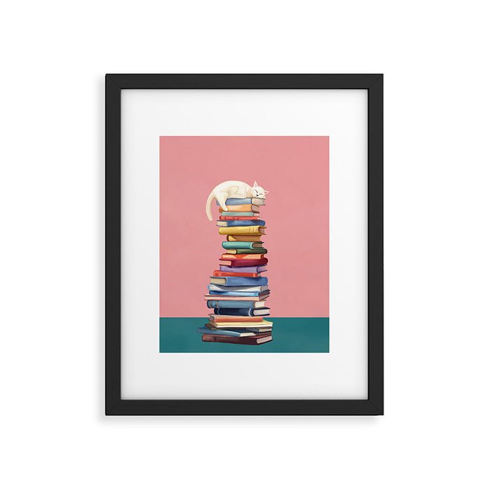 Where the Cat Dreams Framed Art Print Gallery Image 1
