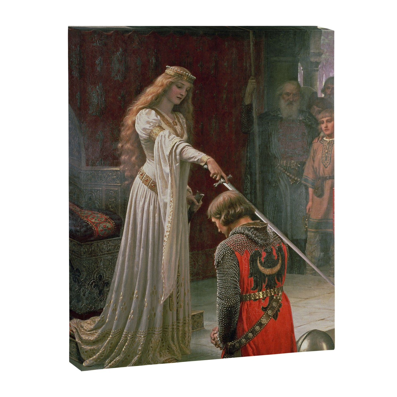 Accolade by Edmund Blair Leighton Canvas Print Gallery Image 3