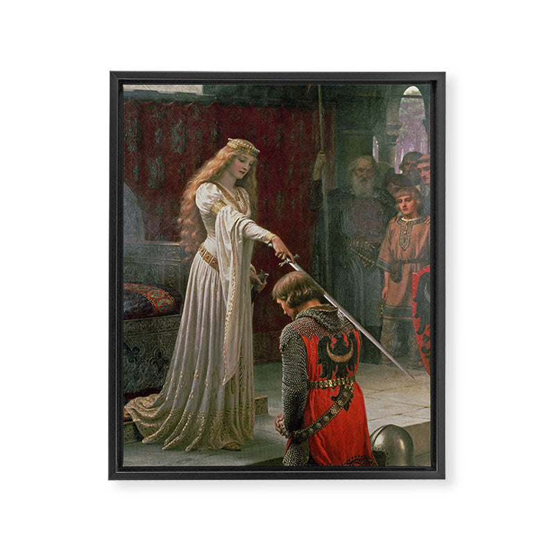 Accolade by Edmund Blair Leighton Framed Canvas Print Gallery Image 6