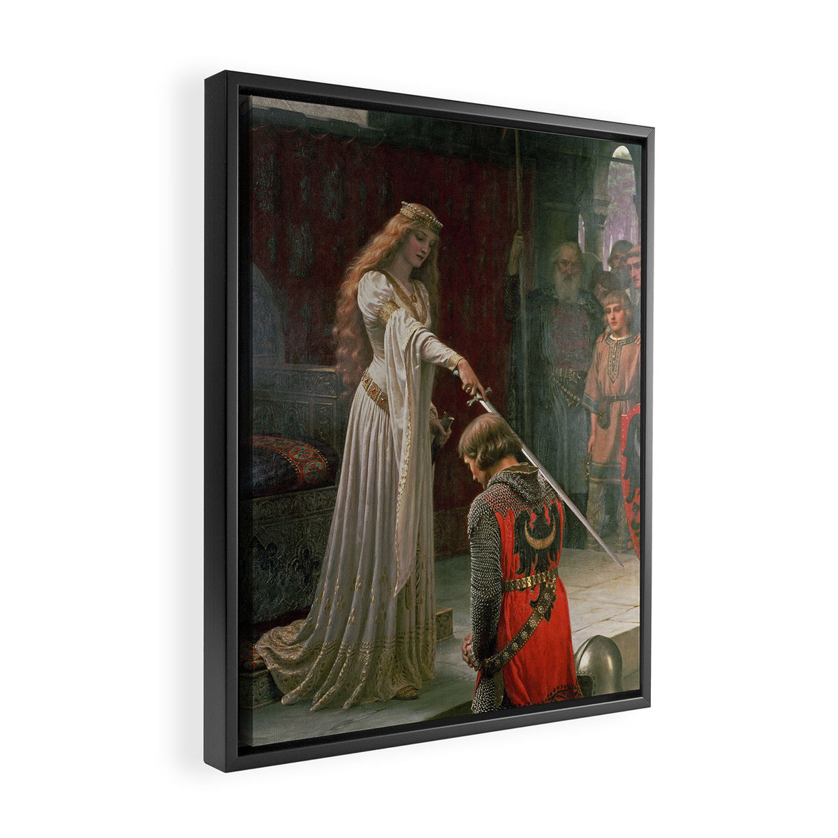 Accolade by Edmund Blair Leighton Framed Canvas Print Gallery Image 2