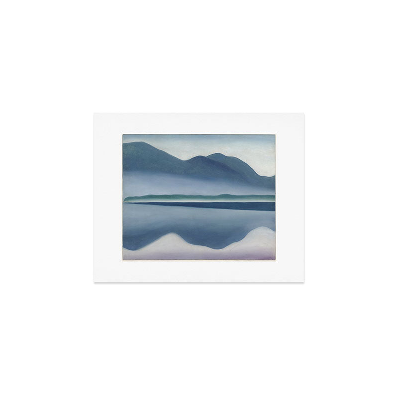 Georgia O'Keeffe  lake george formerly reflection seascape Art Print Gallery Image 1