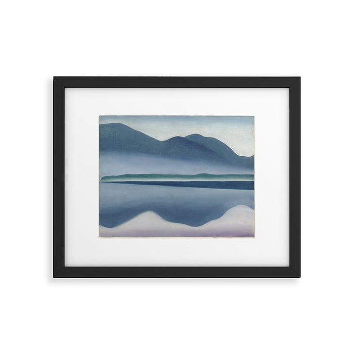 Georgia O'Keeffe  lake george formerly reflection seascape Framed Art Print Gallery Image 1
