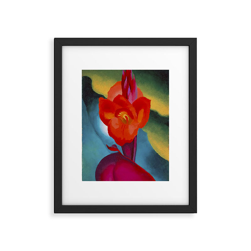 Georgia O'Keeffe Red Canna 1919 Framed Art Print Gallery Image 5