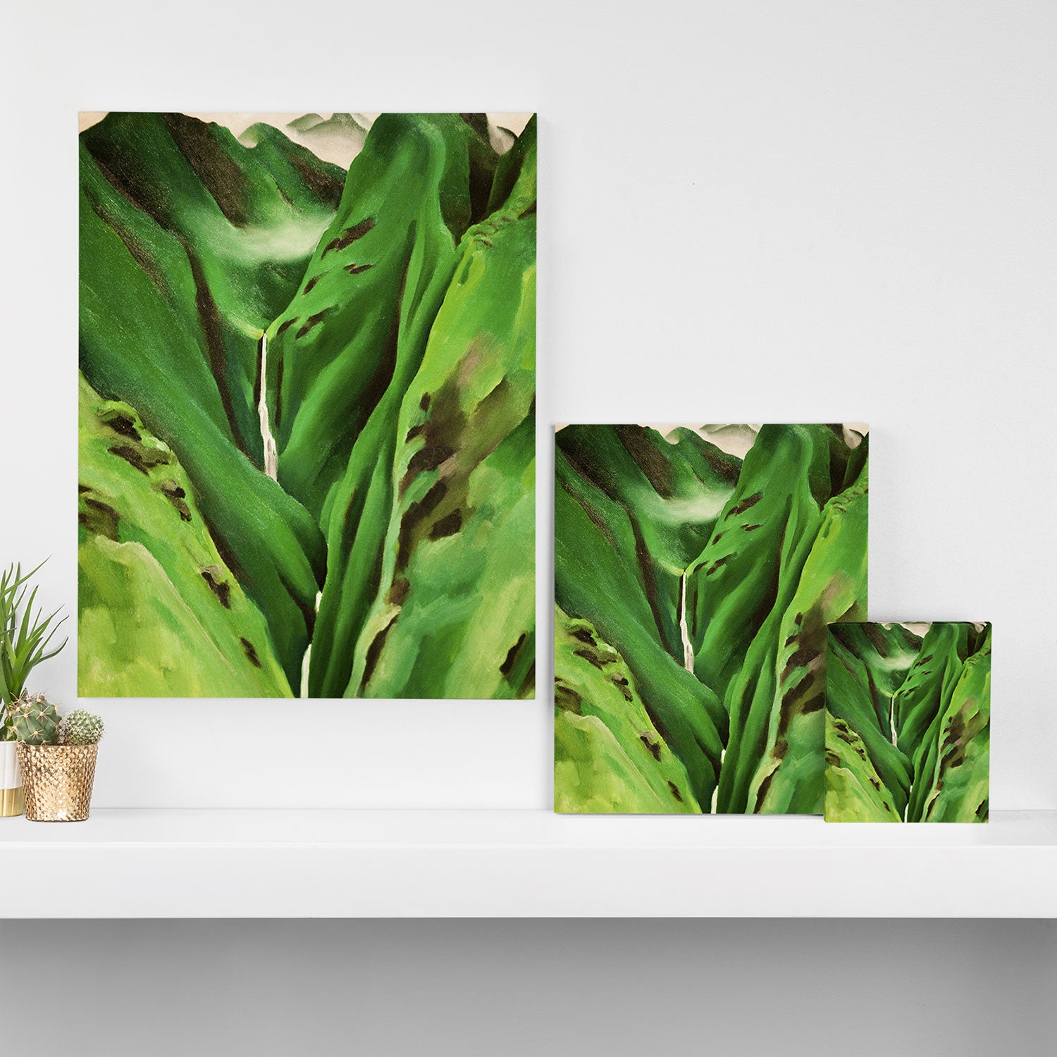 Georgia O'Keeffe Waterfall No. 3 Canvas Print Gallery Image 3
