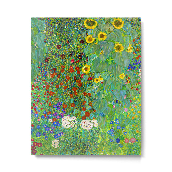 Gustav Klimt Flower Garden Metal Print Gallery Image 1