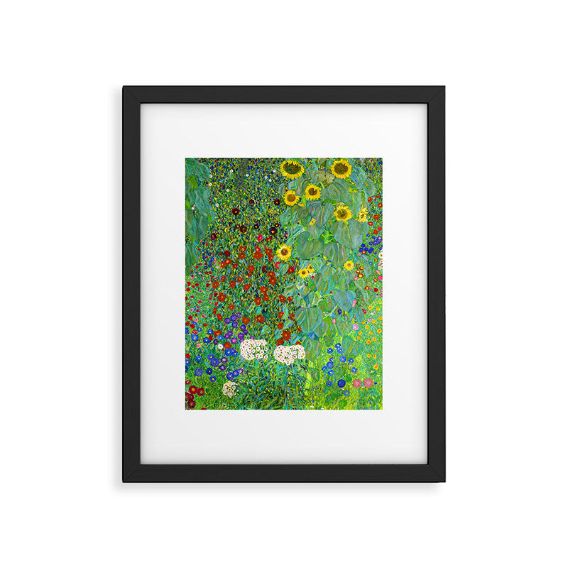 Gustav Klimt Flower Garden Framed Art Print Gallery Image 6