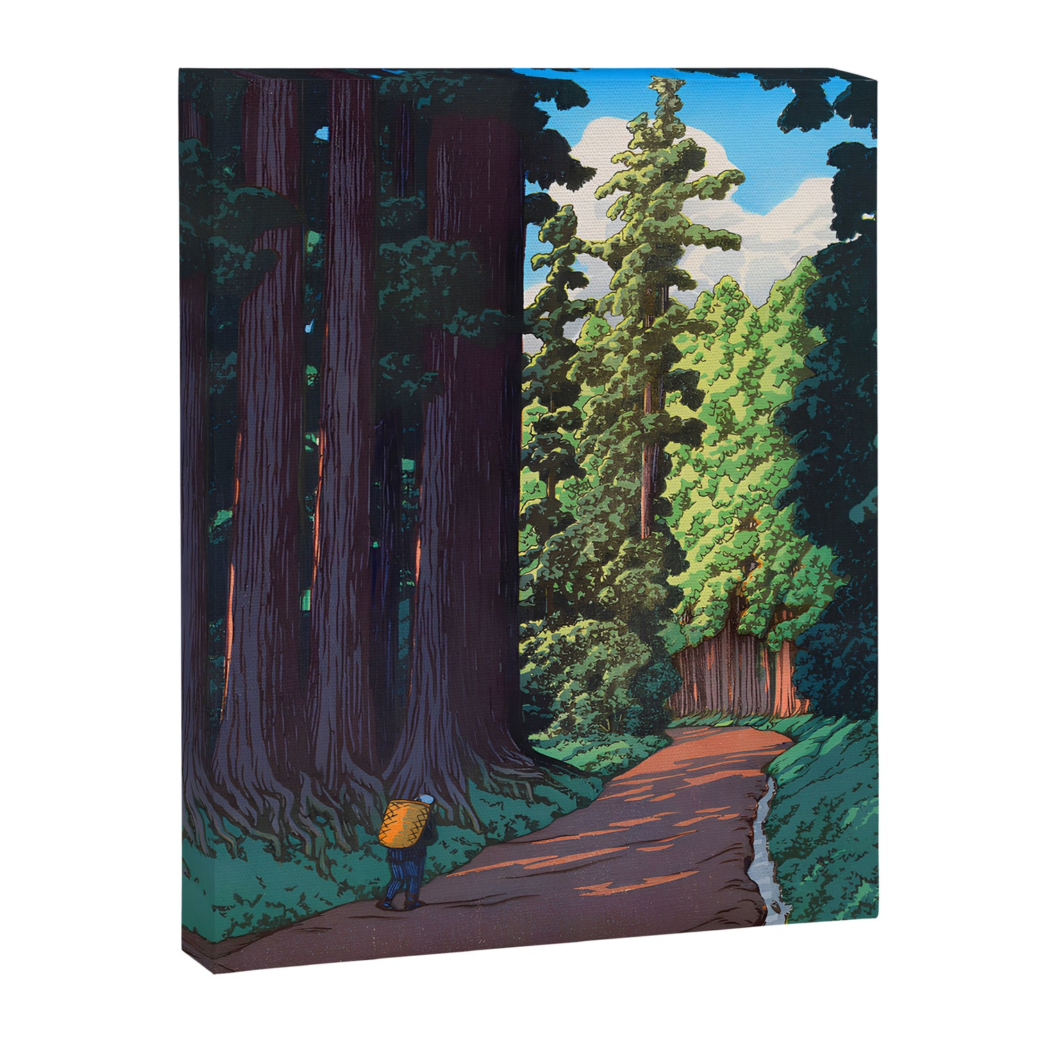NikkÃ´ gaidÃ´ - Hasui Kawase - The Road to Nikko Kawase Hasui Canvas Print Gallery Image 3