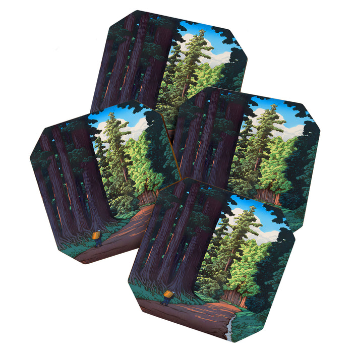 NikkÃ´ gaidÃ´ - Hasui Kawase - The Road to Nikko Kawase Hasui Coaster Gallery Image 1