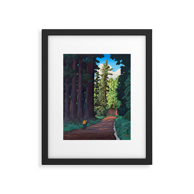 NikkÃ´ gaidÃ´ - Hasui Kawase - The Road to Nikko Kawase Hasui Framed Art Print Gallery Image 4