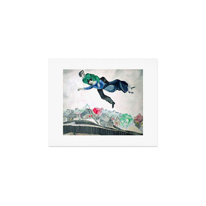 Over the Town by Marc Chagal ,marc chagall famous paintings Art Print Gallery Image 1