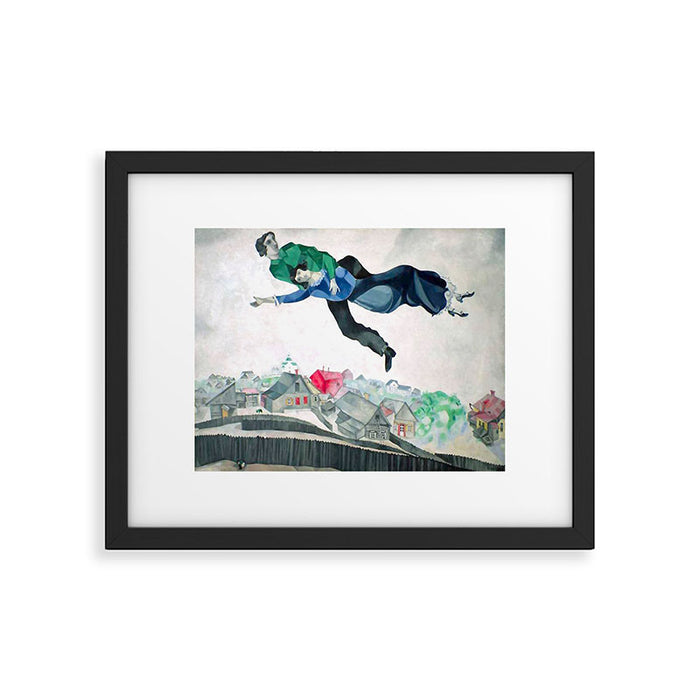 Over the Town by Marc Chagal ,marc chagall famous paintings Framed Art Print Gallery Image 1