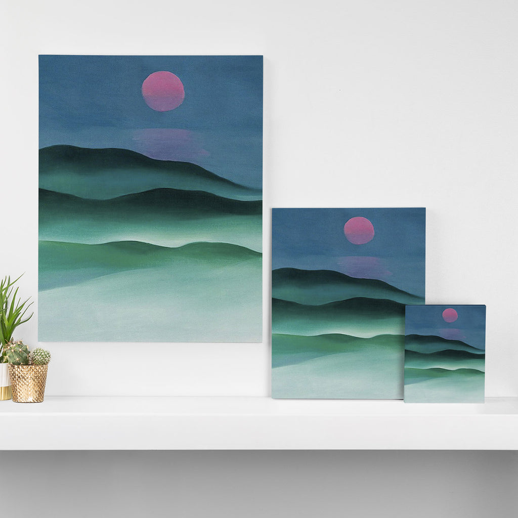 Pink Moon over Water (1924) by Georgia O'Keeffe Canvas Print Gallery Image 3