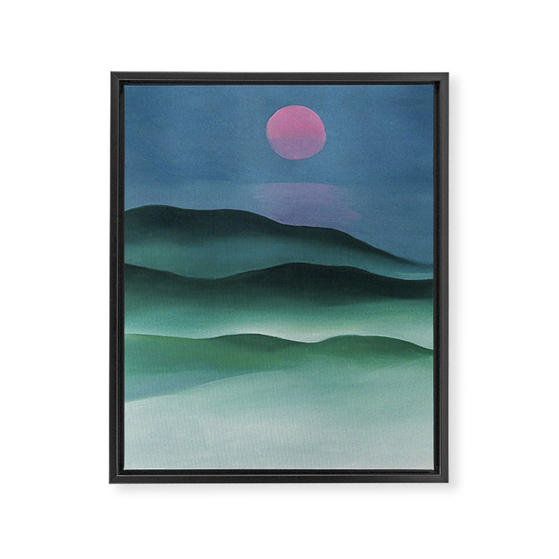 Pink Moon over Water (1924) by Georgia O'Keeffe Framed Canvas Print Gallery Image 8