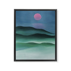 Pink Moon over Water (1924) by Georgia O'Keeffe Framed Canvas Print Gallery Image 8