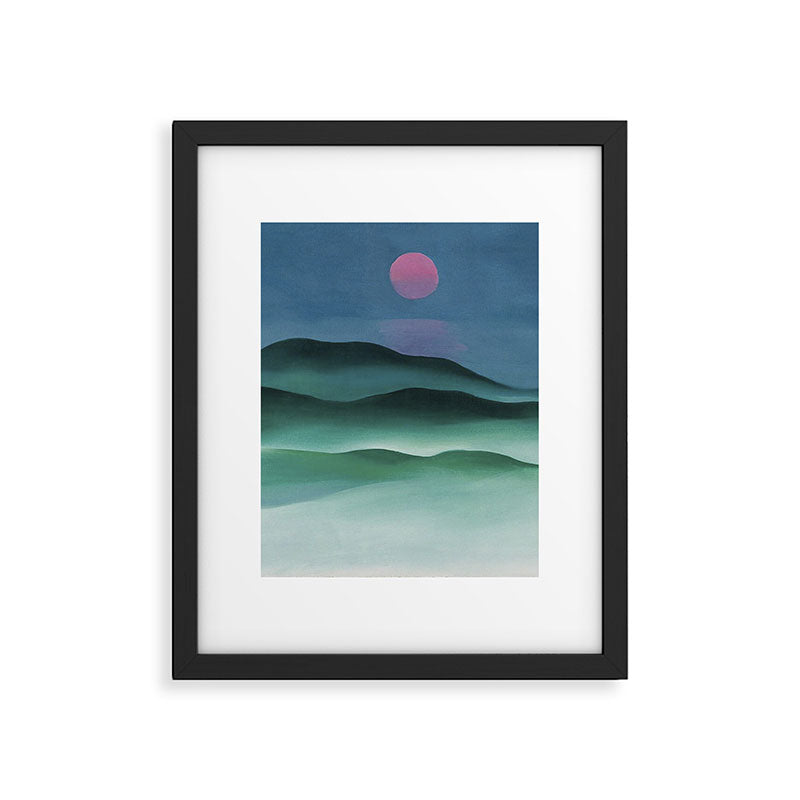 Pink Moon over Water (1924) by Georgia O'Keeffe Framed Art Print Gallery Image 6