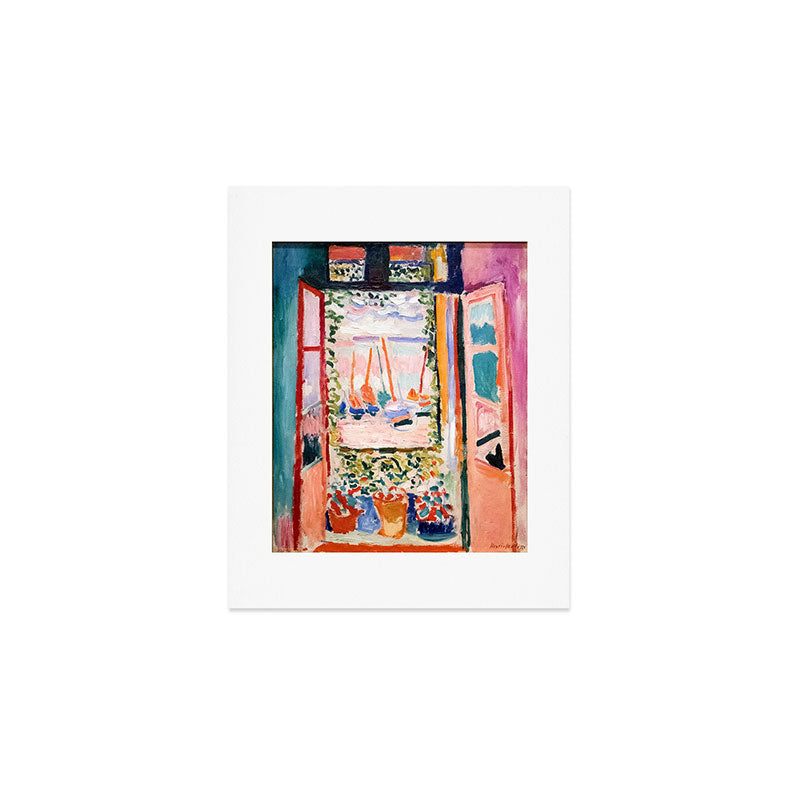 The Open Window- Henri Matisse -Open Window Collioure - Matisse Collioure  Art Print Gallery Image 1