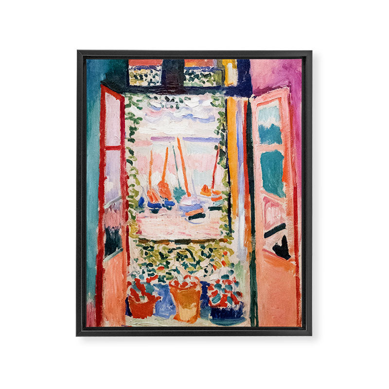 The Open Window- Henri Matisse -Open Window Collioure - Matisse Collioure  Framed Canvas Print Gallery Image 6