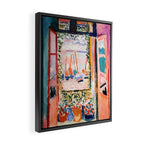 The Open Window- Henri Matisse -Open Window Collioure - Matisse Collioure  Framed Canvas Print Gallery Image 2