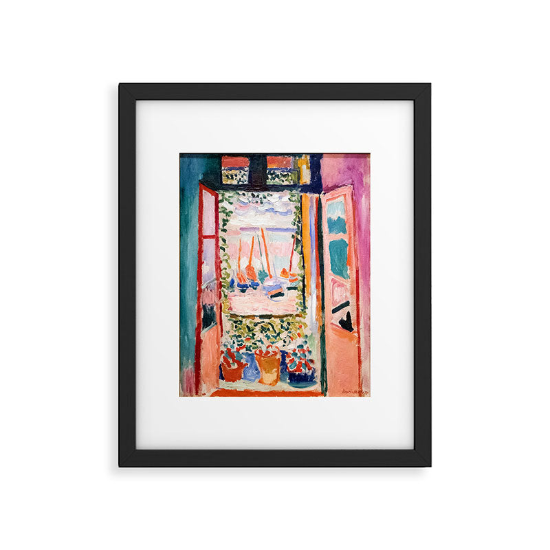The Open Window- Henri Matisse -Open Window Collioure - Matisse Collioure  Framed Art Print Gallery Image 5