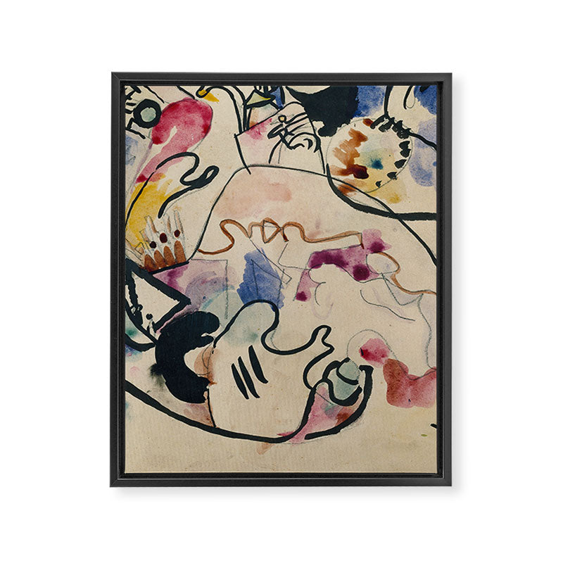Wassily Kandinsky Aquarell Nr. 8 âJÃ¼ngster Tagâ (1911) Framed Canvas Print Gallery Image 6
