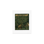 William Morris Forest Rabbits and Foxglove Greenery  Art Print Gallery Image 1