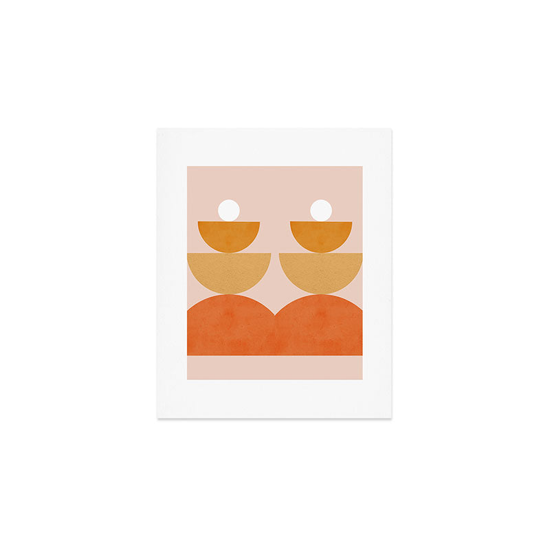 Abstraction Circles Balance Modern Minimalism 007 Art Print