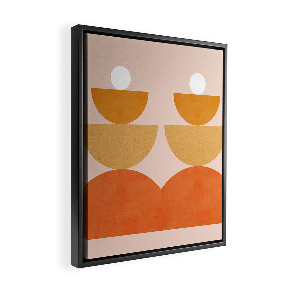 Abstraction Circles Balance Modern Minimalism 007 Framed Canvas Print Gallery Image 2