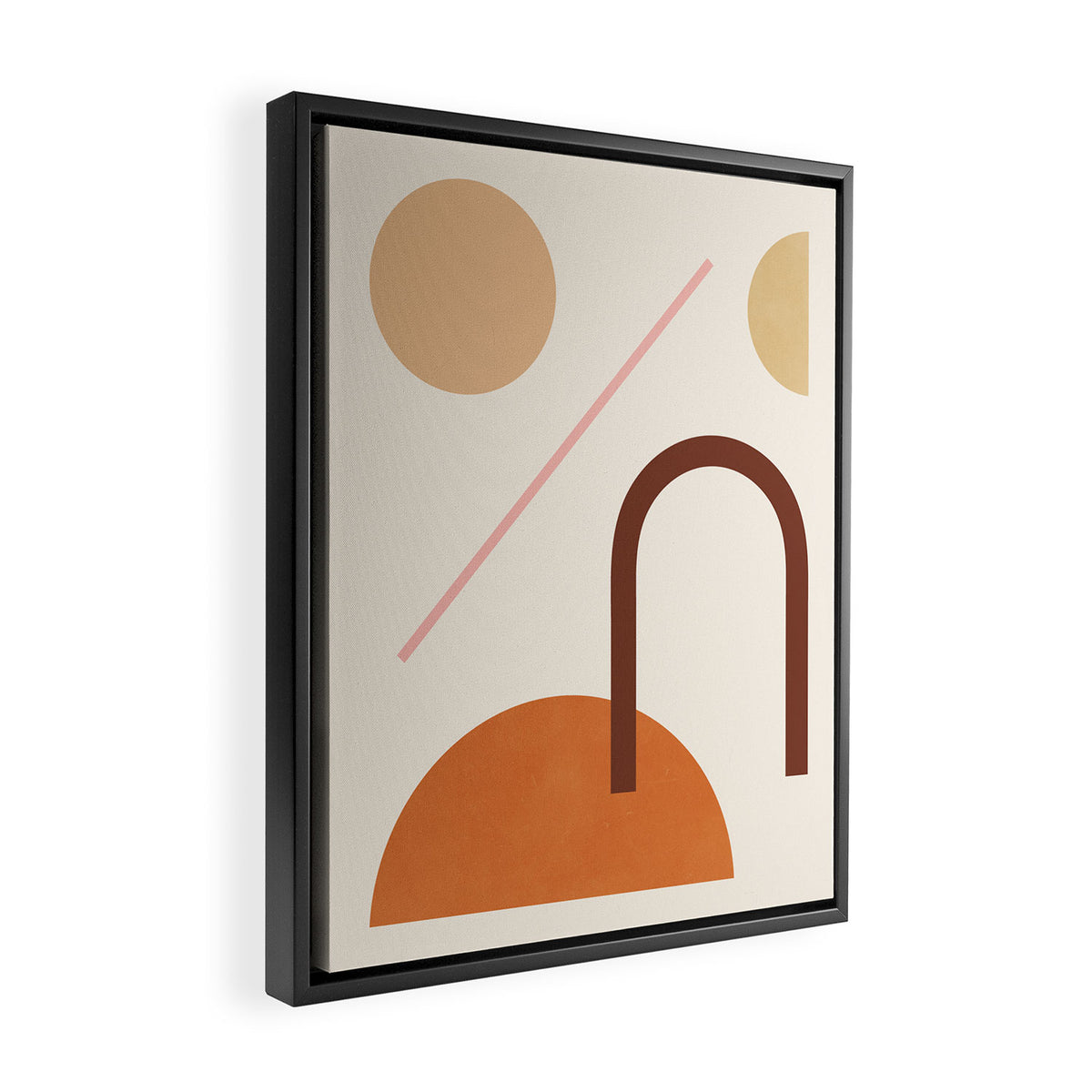 Abstraction_GEOMETRIC_SHAPE_ART_Minimalism_001C Framed Canvas Print Gallery Image 2