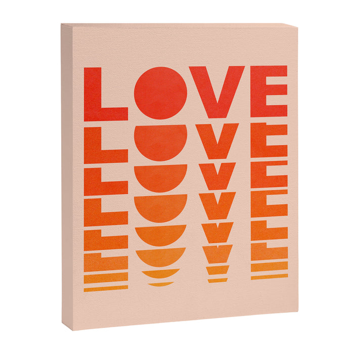 Abstraction_LOVE_SUNSET_Minimalism_001 Canvas Print Gallery Image 1