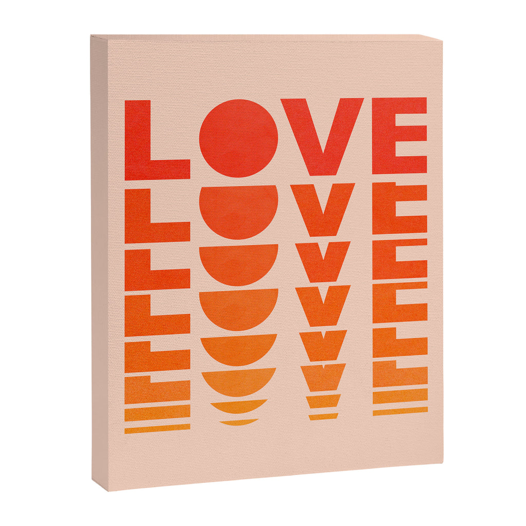 Abstraction_LOVE_SUNSET_Minimalism_001 Canvas Print Gallery Image 8