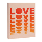 Abstraction_LOVE_SUNSET_Minimalism_001 Canvas Print Gallery Image 8