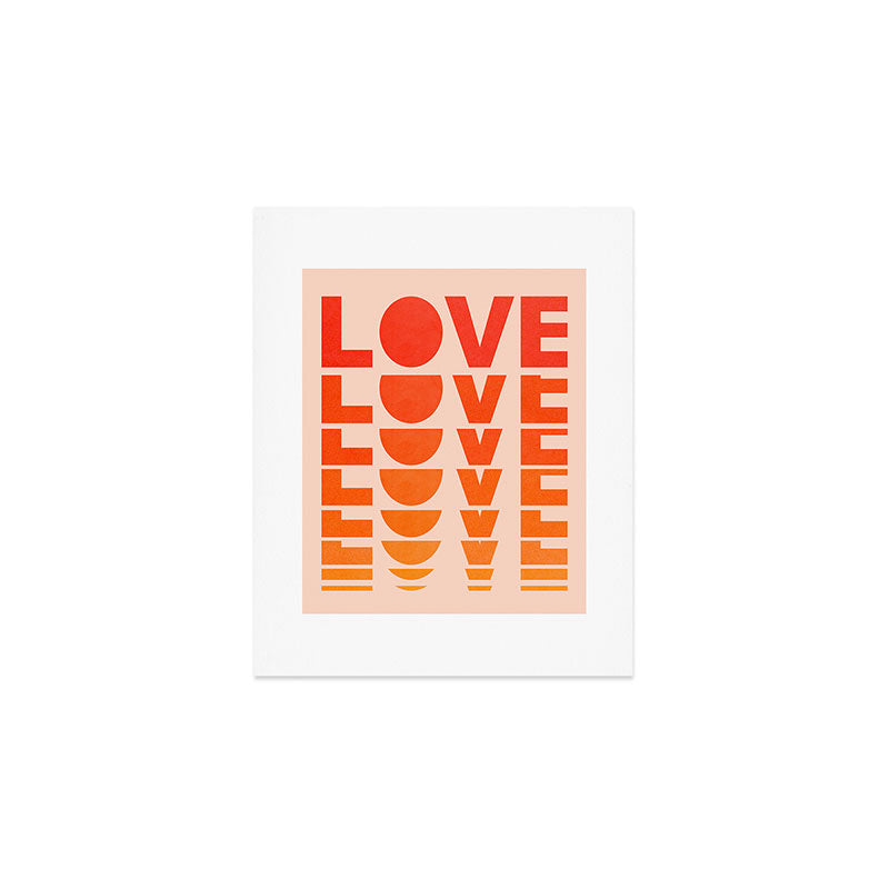 Abstraction_LOVE_SUNSET_Minimalism_001 Art Print Gallery Image 1