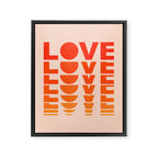 Abstraction_LOVE_SUNSET_Minimalism_001 Framed Canvas Print Gallery Image 8