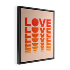 Abstraction_LOVE_SUNSET_Minimalism_001 Framed Canvas Print Gallery Image 2