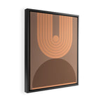 Abstraction_Balance_Round_Bohemian_Shape_Minimalism_001 Framed Canvas Print Gallery Image 2