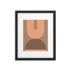 Abstraction_Balance_Round_Bohemian_Shape_Minimalism_001 Framed Art Print Gallery Image 6